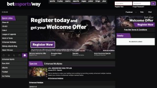 Betway Esports Home Screen