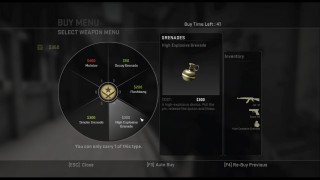 CS:GO Weapons Buy Screen